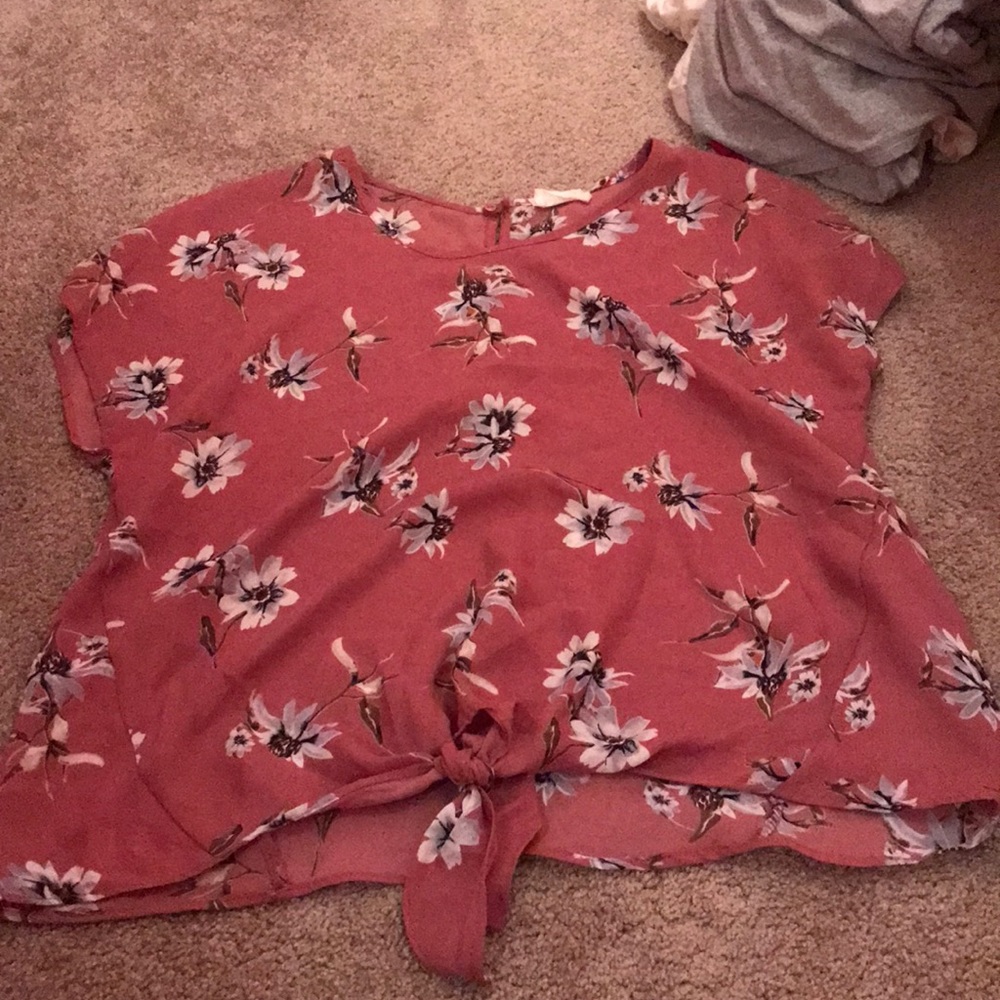 Sienna Sky Pink Flower Blouse